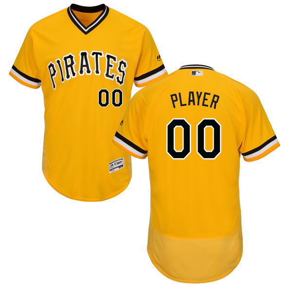 Men's Pittsburgh Pirates Flex Base Custom Jersey MLBC0041